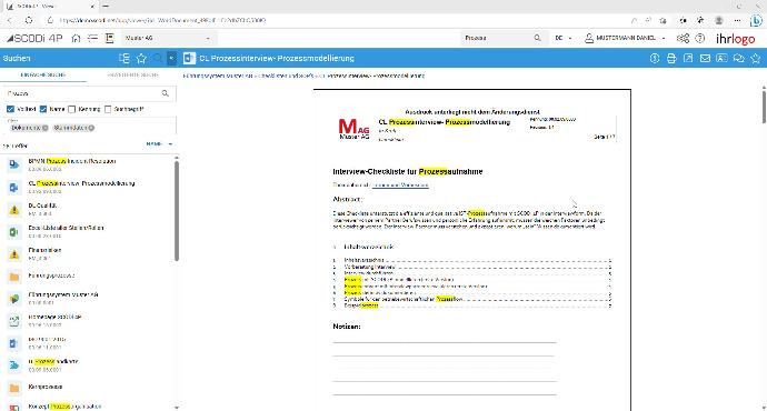 QM Software SCODi 4P - Webapplikation QM Software SCODi 4P - Webapplikation